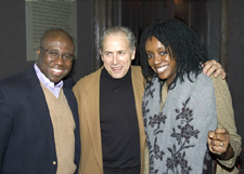 Sam Garrick (President, Quantock Media Mgmt) Jerry Rudes (Director, Avignon Film Festival) and international recording artist Kaissa 